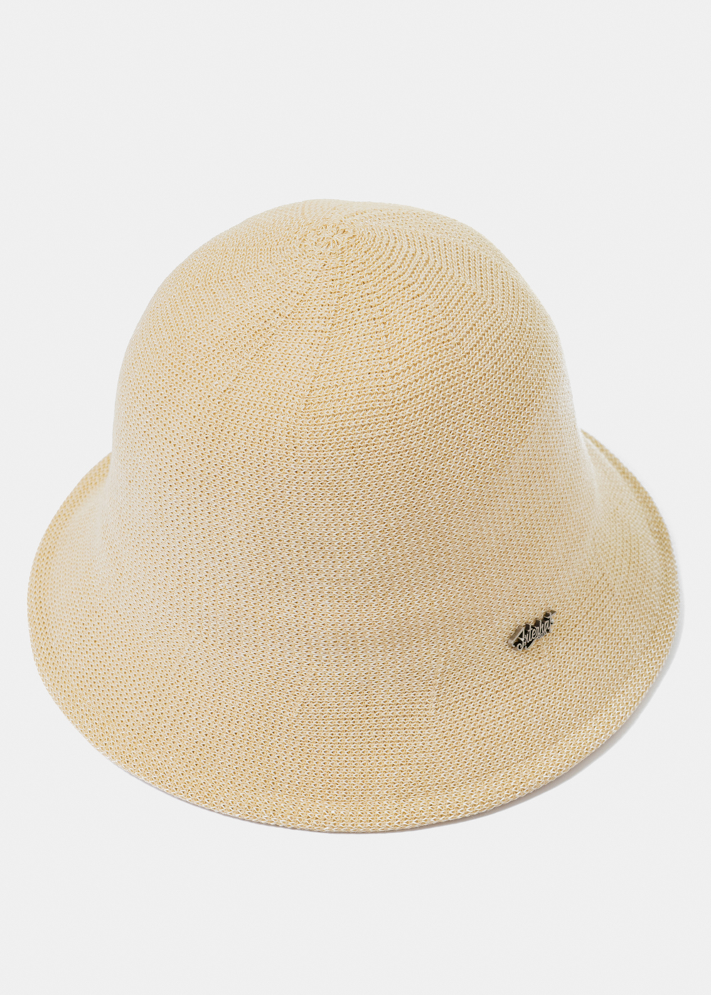 Beige Knitted Bucket Style Hat 2
